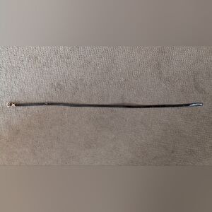 Black Skinny Belt With Gold Round Hardware